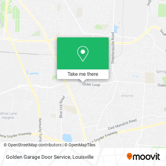 Golden Garage Door Service map