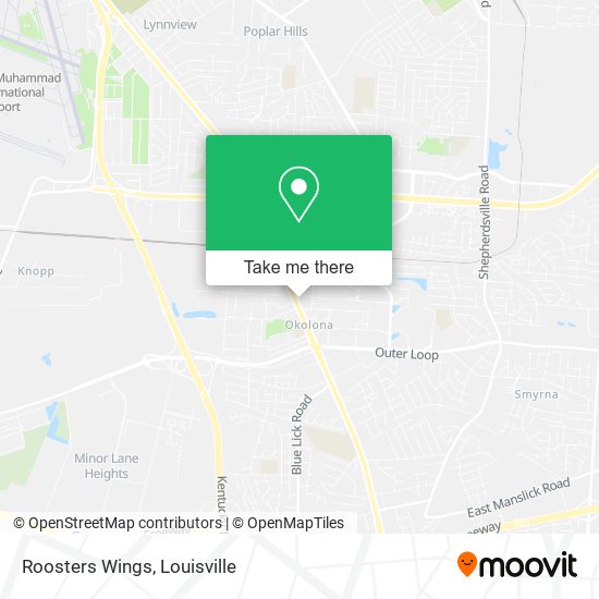 Roosters Wings map