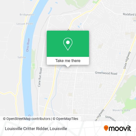 Louisville Critter Ridder map