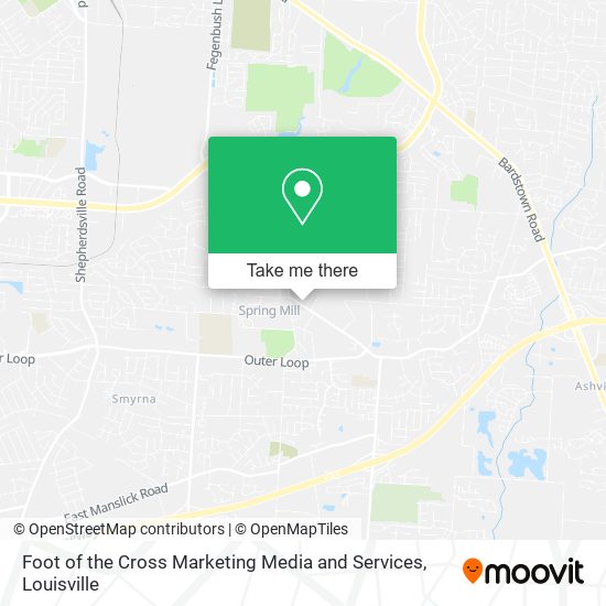 Foot of the Cross Marketing Media and Services map