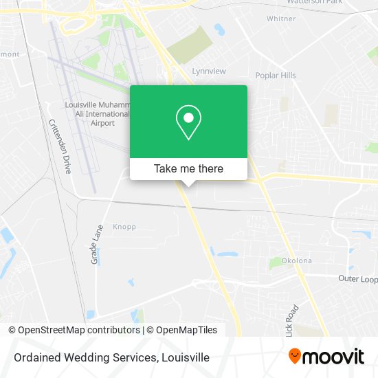 Ordained Wedding Services map