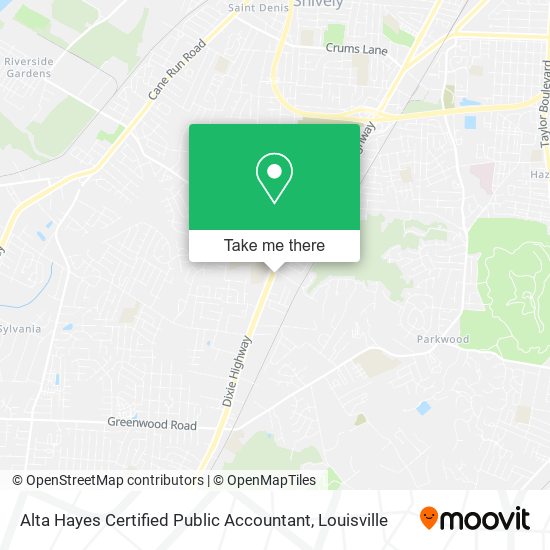 Alta Hayes Certified Public Accountant map