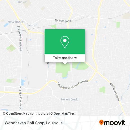 Woodhaven Golf Shop map