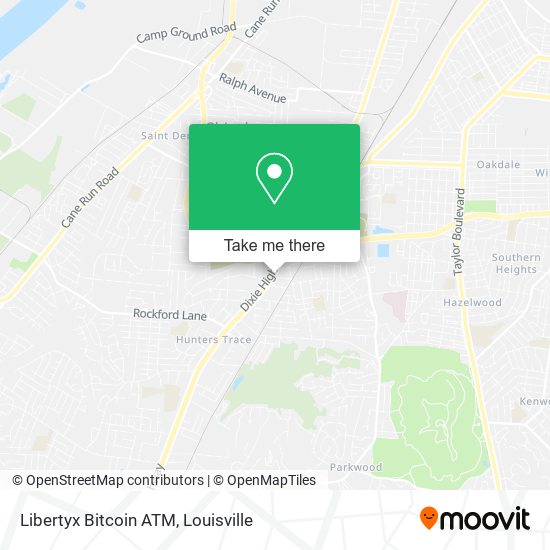 Mapa de Libertyx Bitcoin ATM