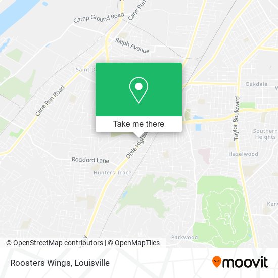 Roosters Wings map