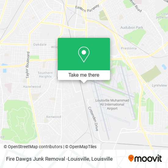 Fire Dawgs Junk Removal -Louisville map