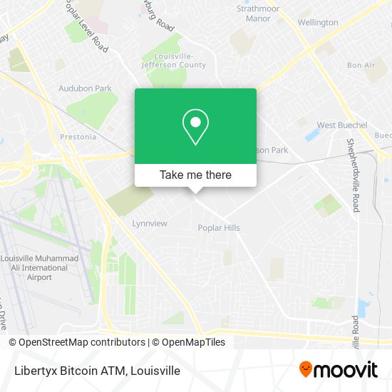 Mapa de Libertyx Bitcoin ATM