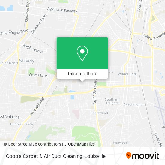 Mapa de Coop's Carpet & Air Duct Cleaning