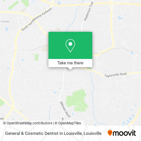 Mapa de General & Cosmetic Dentist in Louisville