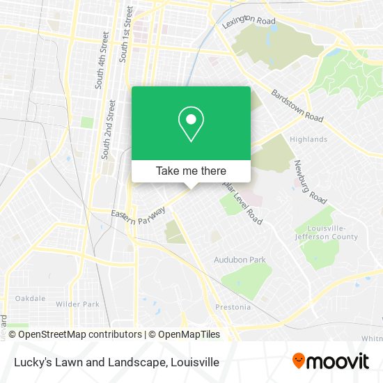 Lucky's Lawn and Landscape map