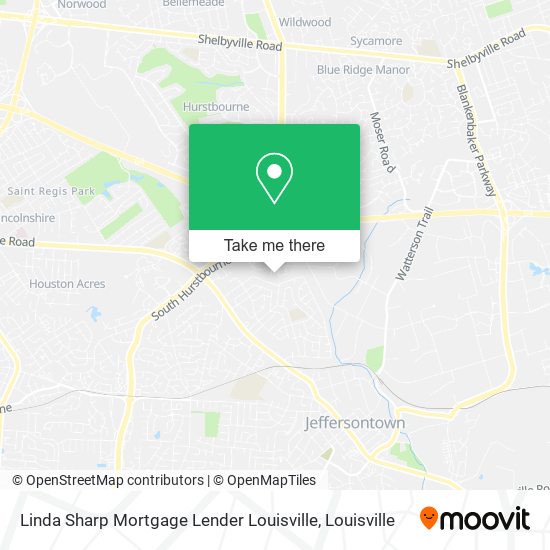 Linda Sharp Mortgage Lender Louisville map