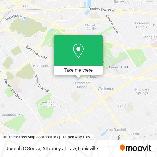 Joseph C Souza, Attorney at Law map