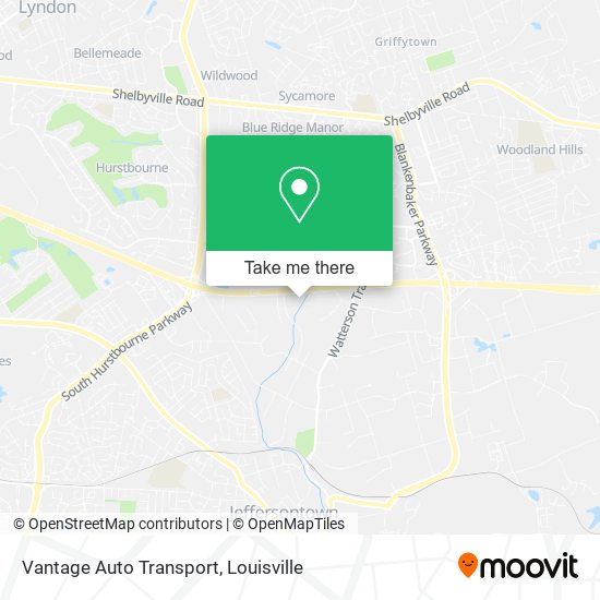 Vantage Auto Transport map