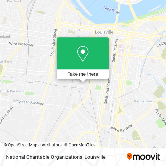 National Charitable Organizations map