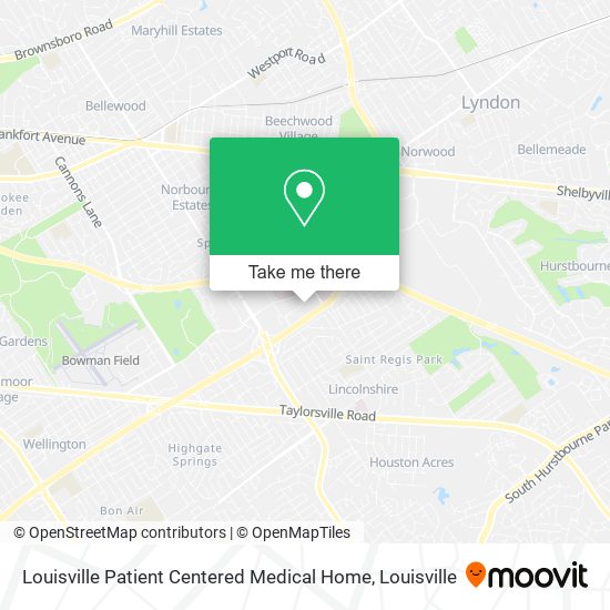 Louisville Patient Centered Medical Home map