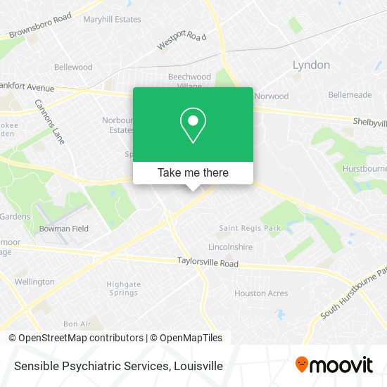 Sensible Psychiatric Services map