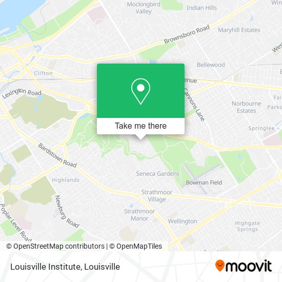 Louisville Institute map