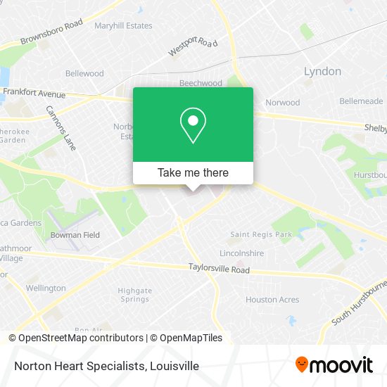 Norton Heart Specialists map