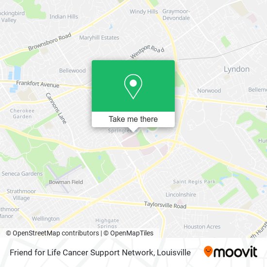 Friend for Life Cancer Support Network map