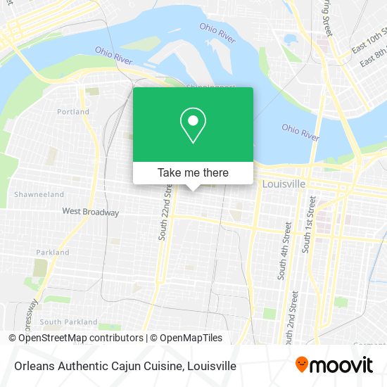 Orleans Authentic Cajun Cuisine map