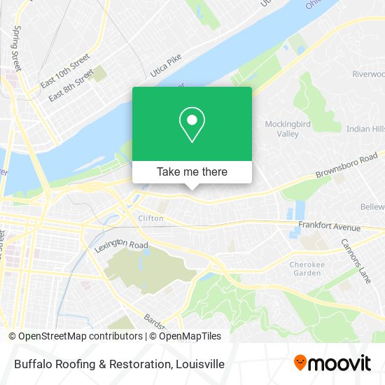 Buffalo Roofing & Restoration map