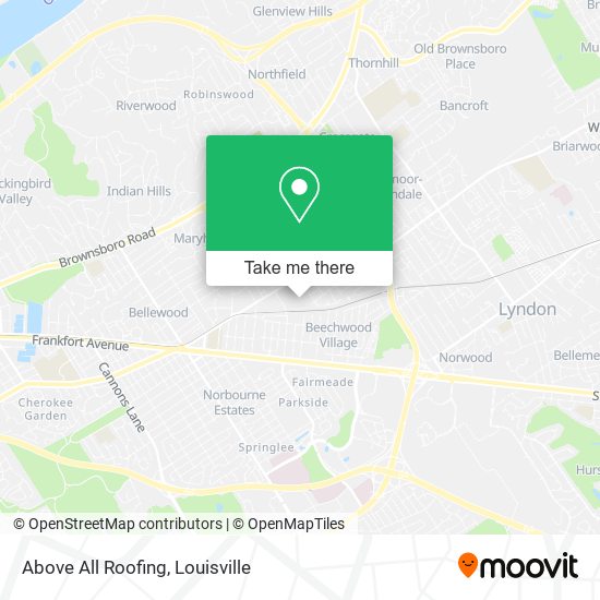 Above All Roofing map