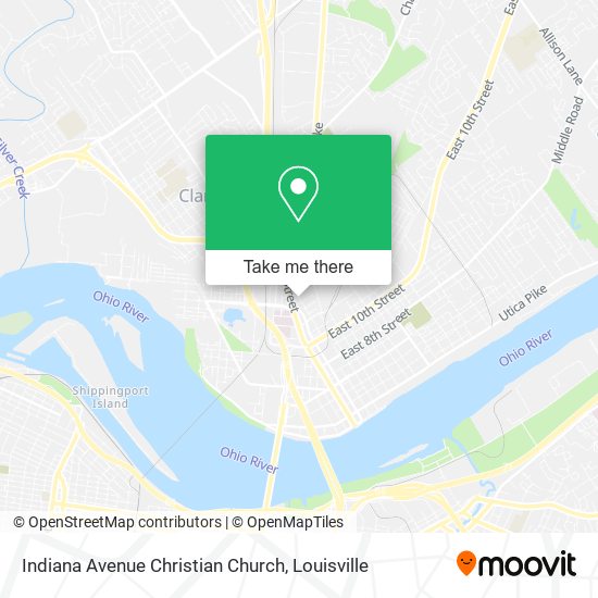 Mapa de Indiana Avenue Christian Church