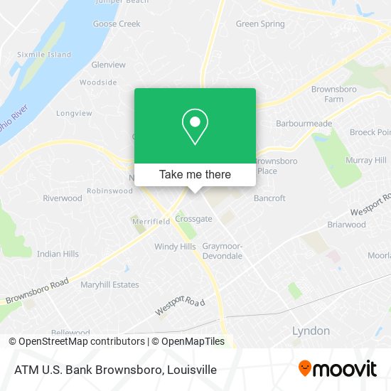 Mapa de ATM U.S. Bank Brownsboro