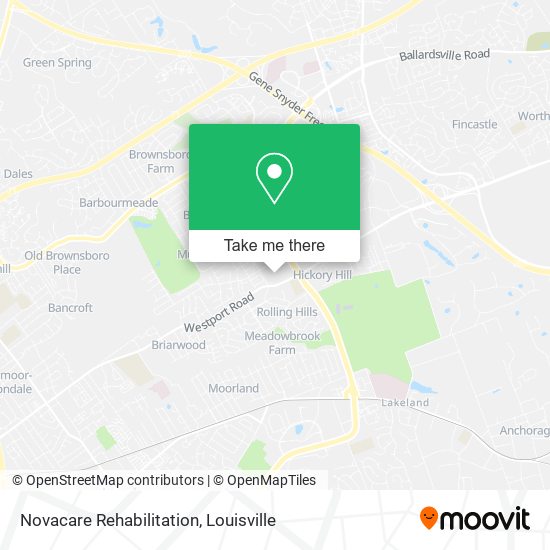 Novacare Rehabilitation map