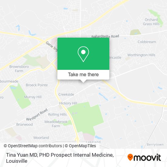 Tina Yuan MD, PHD Prospect Internal Medicine map