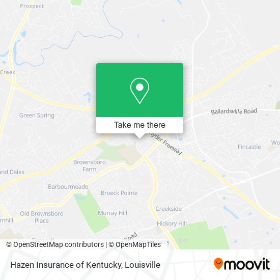 Hazen Insurance of Kentucky map