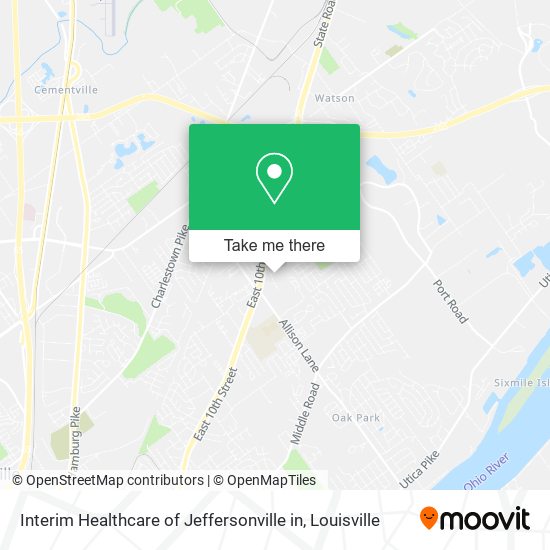 Mapa de Interim Healthcare of Jeffersonville in