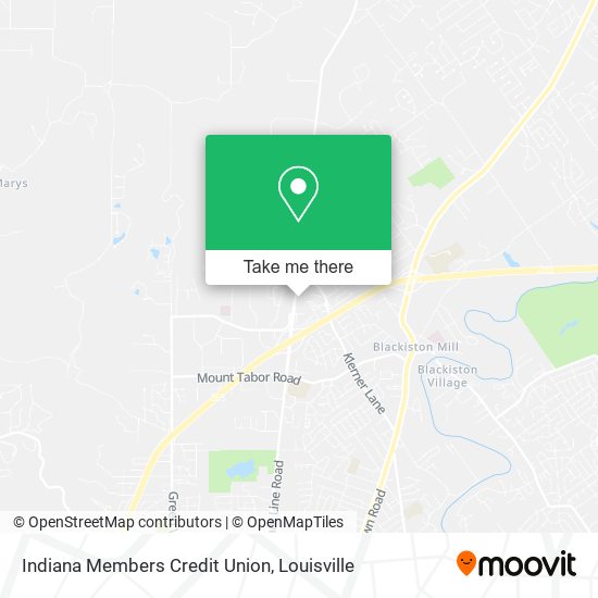 Indiana Members Credit Union map