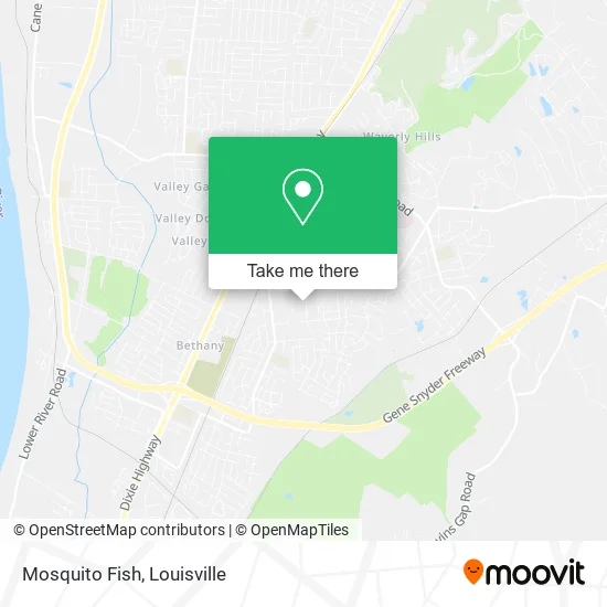 Mosquito Fish map