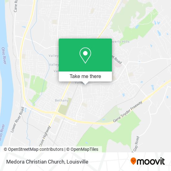 Medora Christian Church map