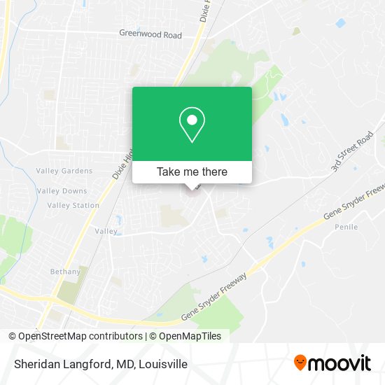 Sheridan Langford, MD map