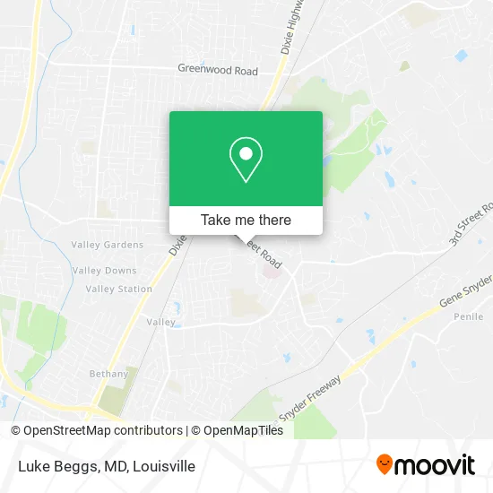Luke Beggs, MD map