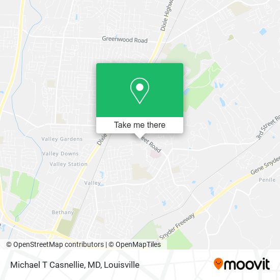 Michael T Casnellie, MD map