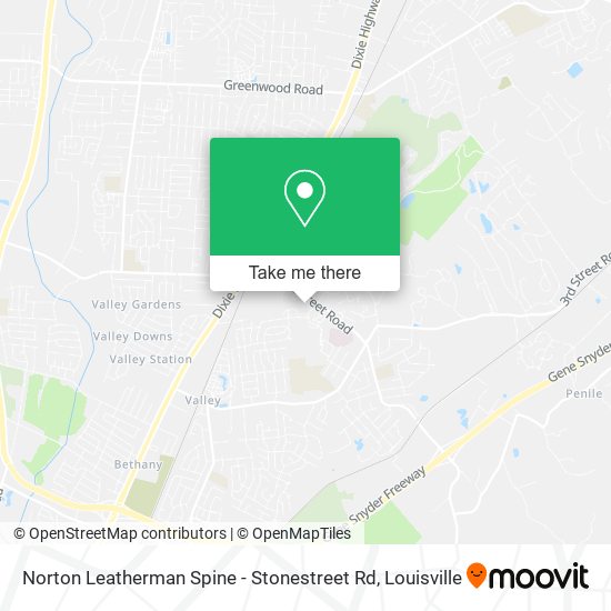 Mapa de Norton Leatherman Spine - Stonestreet Rd