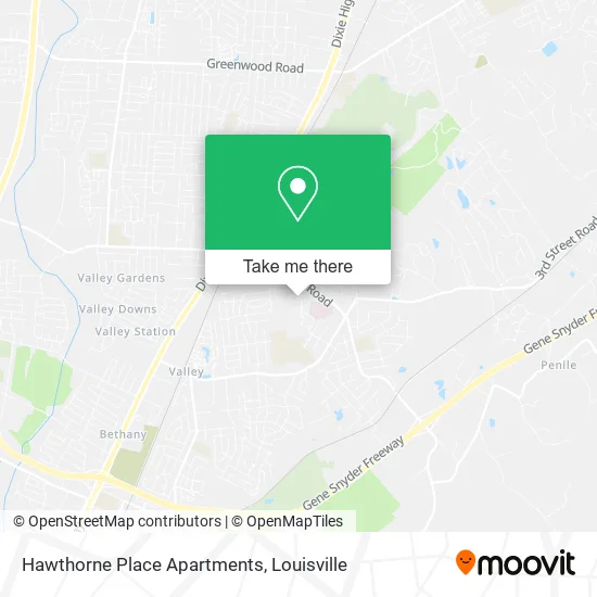 Hawthorne Place Apartments map