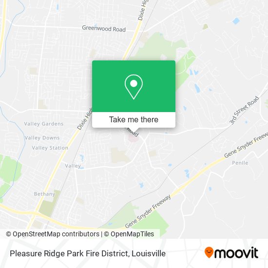 Pleasure Ridge Park Fire District map