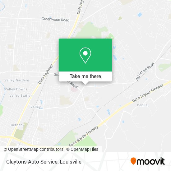 Claytons Auto Service map