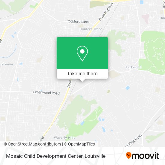 Mosaic Child Development Center map