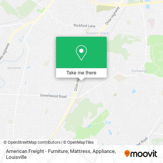 American Freight - Furniture, Mattress, Appliance map