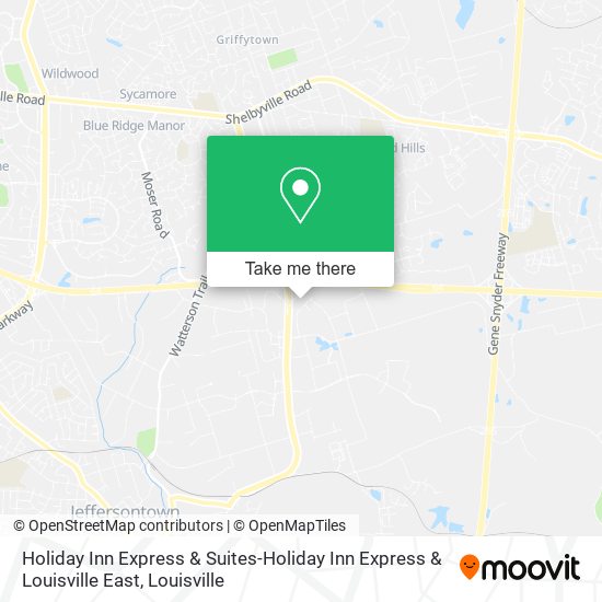Holiday Inn Express & Suites-Holiday Inn Express & Louisville East map
