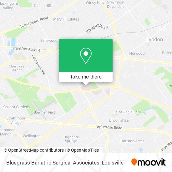 Bluegrass Bariatric Surgical Associates map