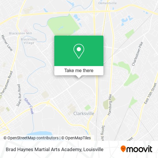 Mapa de Brad Haynes Martial Arts Academy