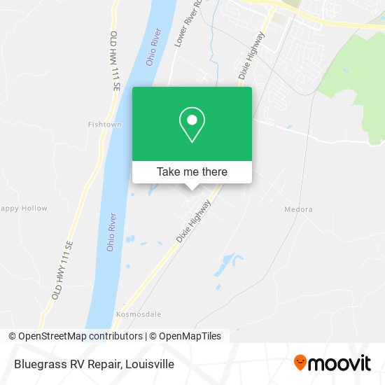 Bluegrass RV Repair map