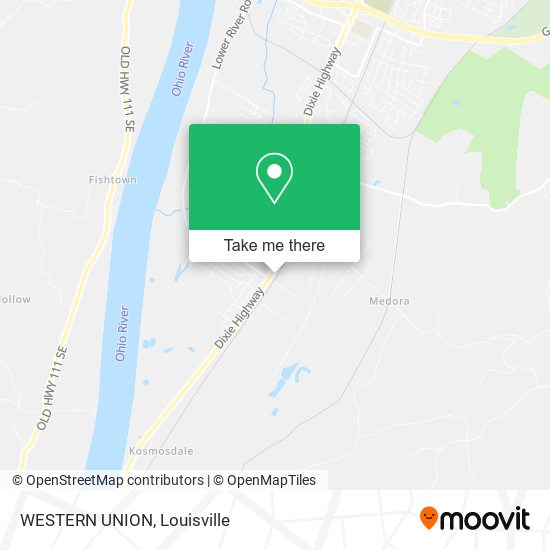 WESTERN UNION map