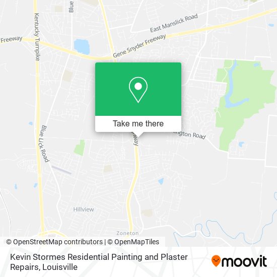 Kevin Stormes Residential Painting and Plaster Repairs map